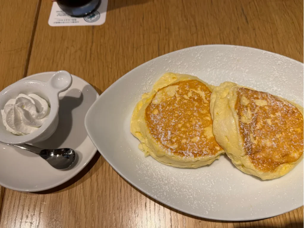 むさしの森珈琲 春日井篠木店のパンケーキ